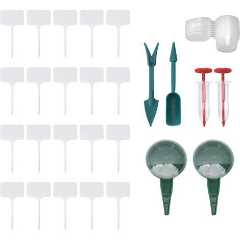 Semoir manuel portatif en plastique, facile à utiliser, à 5 compartiments, idéal pour semer des légumes et des fleurs. (1/5)