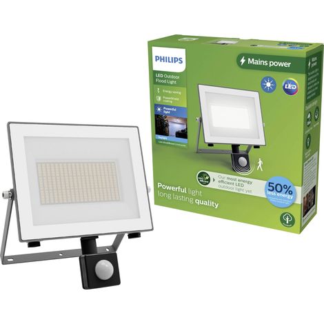 Philips – Projecteur à détecteur de mouvement 929004643501 24 W – 4500 lumens – IP65 – Couleur d'éclairage 5000 K – Aluminium anthracite (1/5)