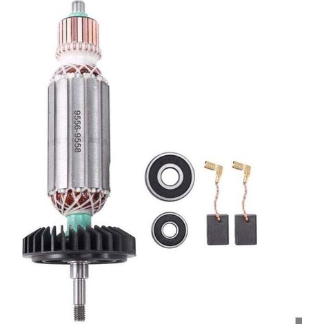 Rotor d'induit de remplacement AC220V-240V pour meuleuse d'angle MAKITune 9556 9557 9558 9556NB 9556HN 9557NB 9557HN 9558NB 9558 (1/4)