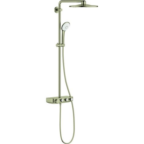 Sistema Doccia Grohe EUPH SmCon 310 m Termostato per montaggio a parete-mon Brushed Ni
