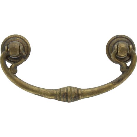 1BL BLISTER MANIGLIA ANTICATA 03027 MM.82X40 OTTONE ANTICO (1/2)