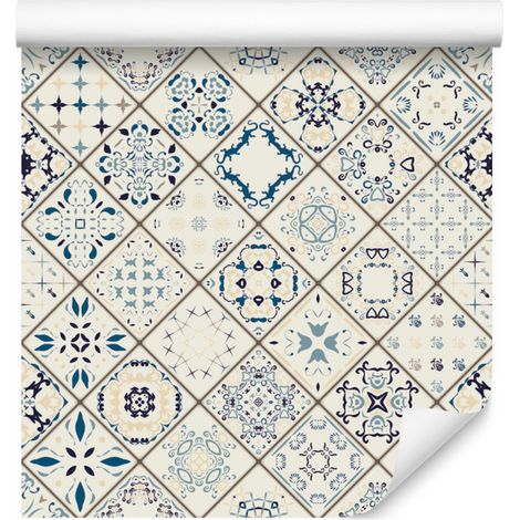Papier peint mosaïque marocaine colorée pour salon et chambre 50x1000 cm (1/5)