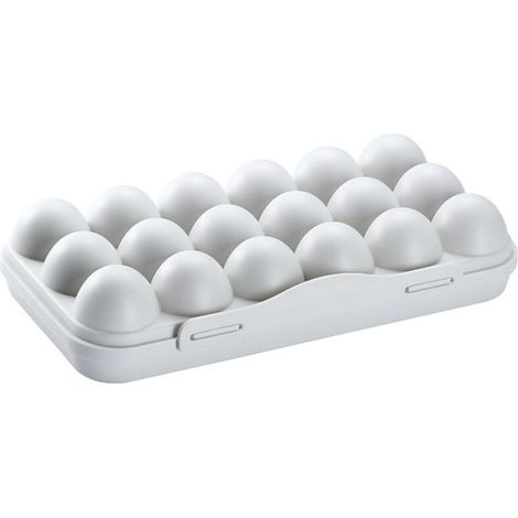 12 Grilles Boîte de Rangement des Oeufs avec Couvercle, 12 Grille Boite Oeuf Boîte à Oeufs en PP Plateau à Œufs Support à Œufs pour 12 Œufs Conteneur de Stockage d'oeufs (1/5)