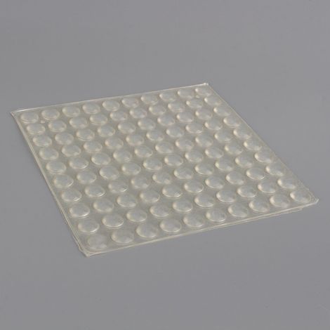 Lot de 100 pastilles Silicone, Pièces de Fixation Anneaux de retenue de Joint Transparentes pour Protection parquet 8 x 2,5 mm (1/5)
