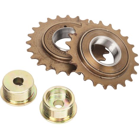 Adaptateur de roue libre de vélo en fer avec roue libre 22T/24T, adaptateur de roue libre pour transmission gauche/droite pour modification (1/5)