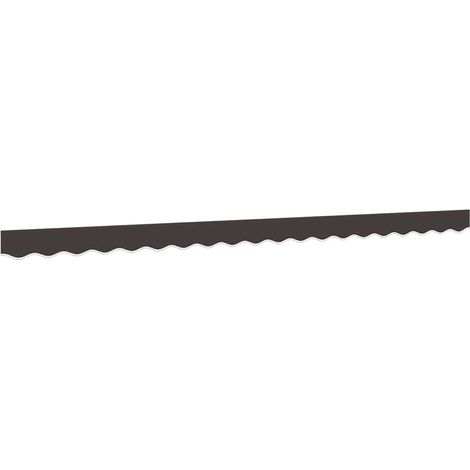 vidaXL Tela de cenefa de toldo de repuesto rayas gris antracita 450 cm (1/2)