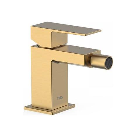 TRES 00612001OM CUADRO COLORS Grifo Monomando Bidé Oro Mate - ref: 00612001OM (1/2)
