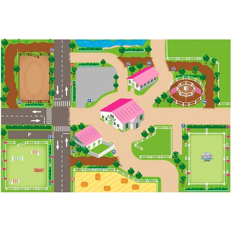 Tappeto da gioco maneggio per cavalli XXL 100x150cm