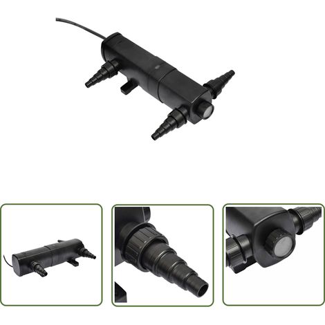 Stérilisateur de bassin UVC 36 W - Stérilisation D'eau - Purificateur D'eau - Système UVC - Fontaine Extérieure - Accessoires Pour Fontaines (1/5)
