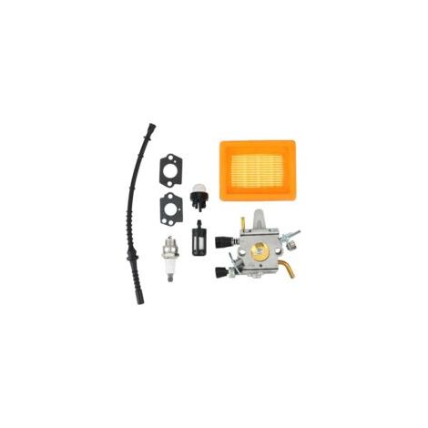Tubo filtro aria e carburante YAEGER per carburatore Stihl FS400 FS450 FS480 SP400, compatibile con il carburatore Zama C1Q-S34H (cod. 41281200651)