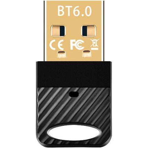 Adattatore USB Bluetooth 6.0, ricevitore e trasmettitore audio, adatto per altoparlanti, tastiere, mouse, cuffie e stampanti Bluetooth. (1/3)
