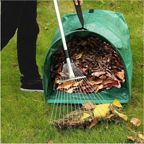 royaluxe - Sacs de déchets de jardin, sac de feuilles de jardin réutilisable de 53 gallons, sac de rangement réutilisable, Extérieur (1/4)