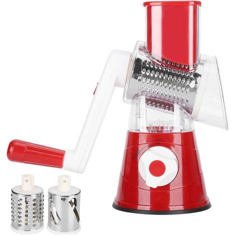 Hachoir à légumes manuel coupe-légumes multifonctionnel râpe alimentaire broyeur hachoir accessoires de cuisine(rouge) (1/5)