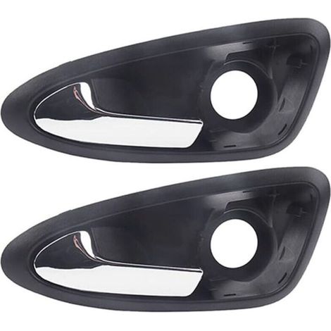 Lot de 2,Poignée de porte 6J1837113A 6J1837114A Poignée de porte intérieure de voiture Poignée de porte intérieure gauche adaptée à la poignée de porte intérieure de voiture SeatIbiza (1/4)