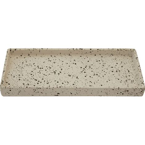Premier Housewares Vanity Tray Durable Bathroom Trays With Grey And Black Marble Finish Modern Rectangular Concrete Trays 2 x 25 x 11 cm (1/5)