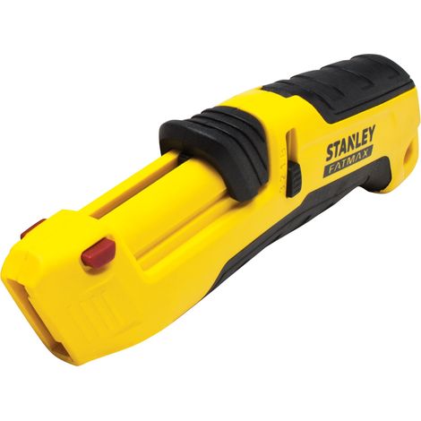Stanley FatMax Tri-Slide Auto-Retractable Safety Utility Knife with 3-Position Slider and Bi-Material Handle