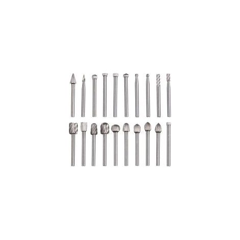 Lime rotative 20 pièces, jeu de limes en carbure,têtes de lime rotatives HSS, outil rotatif ,outil rotatif à tige de 1/8" (3 mm) pour meuleuse, travail bois, polissage des métaux, gravure, perçage (1/5)