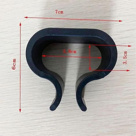 Clips De Fixation - Pour Meubles D Extérieur En Osier Et Rotin - Diamètre Tube 5 8 Cm - Noir - Lot De 10 (1/5)