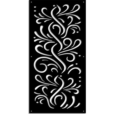 BLOW - Pannello in PVC traforato - Parasole - Colore: nero - Misura: 73x148 cm