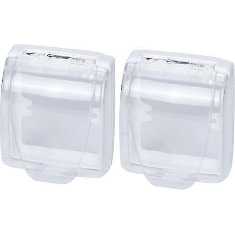 Lot de 2 coques transparentes pour sonnette de porte, protection pour clavier extérieur, housse de protection contre la pluie, pointeuse 2025 (1/5)