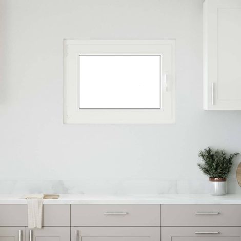 Ventana de sótano "RISOR" 80x70 cm oscilobatiente DIN izquierda antracita vidaXL (1/5)