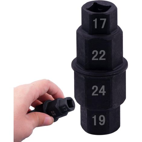 Radschlüssel  Motorrad-Radspindelschlüssel, Innensechskant-Reparatur für Motorradräder, 17 mm, 19 mm, 22 mm, 24 m
