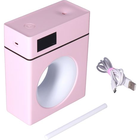 500-ml-Luftbefeuchter mit Aromatherapie-Funktion, pink, USB-betrieben, für Zuhause, Büro, Schlafzimmer (1/5)