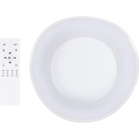 Plafonnier LED encastré à intensité variable avec télécommande, luminaire moderne pour chambre, cuisine ou couloir (1/5)