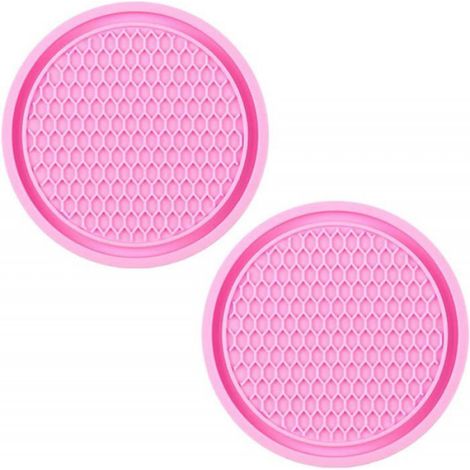 Sous-verres - PVC Antidérapant - Pour Voiture Et Intérieur - Lot De 2 (1/5)