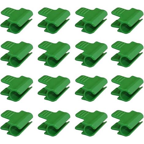 24 PCS Clips de Serre en Plastique 11mm Clip de Film à Effet de Serre Réutilisable Clips Outil de Jardinage Serre Antidérapant pour Shed à Effet de Serre Jardiner Légumes Fruits - Vert (1/5)