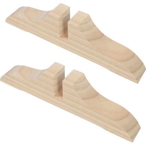 Lot de 2 Supports de Séparation en Bois Épaissis Stables pour Base D'écran Résistant à l'usure, Design Simple, pour Séparation D'espace la Maison (1/5)