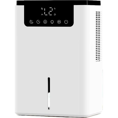 Luftentfeuchter 1 l/t (3 l), elektrischer Luftabsorber, 40 dB, für Badezimmer, Wohnungen und Keller von 30 m² bis 70 m², mit automatischer Abschalt- und Abtaufunktion sowie farbiger Umgebungsbeleuchtu (1/5)