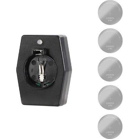 Lot de 5 piles bouton rechargeables avec chargeur USB-C pour piles LIR2032, 2025 et 2016