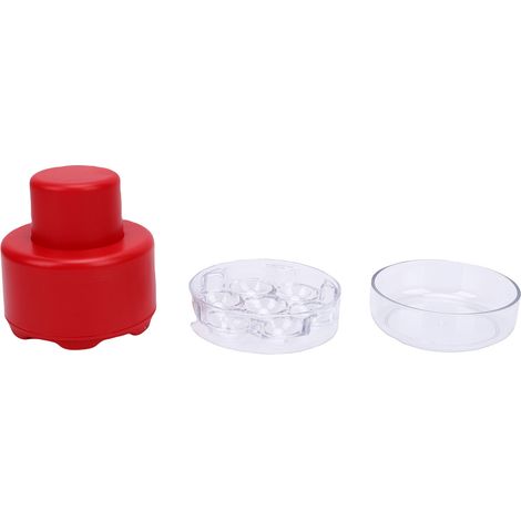 Dénoyauteur à cerises multiple en PP à 7 trous, portable, à pousser, pour confitures de cuisine (1/5)