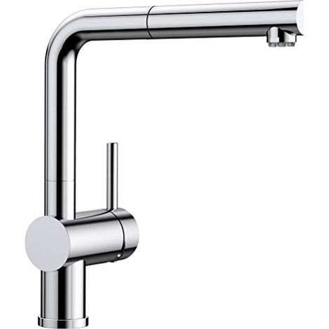 BLANCO LINUS-S 512200 Miscelatore per cucina, con doccetta estraibile, a bassa pressione, cromato (1/4)
