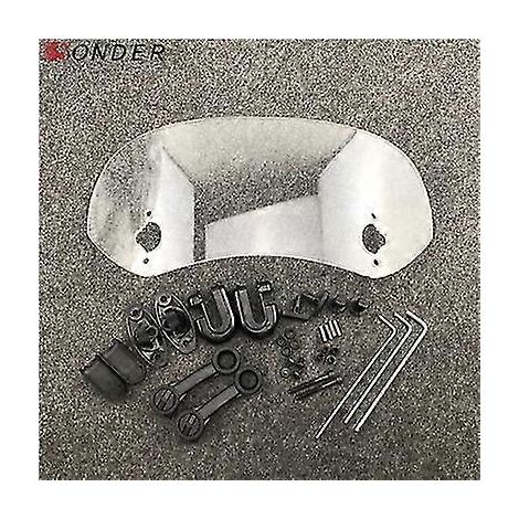 Déflecteur d'air de pare-brise réglable pour Honda, BMW, Yamaha, Honda X Adv, Suzuki, Ducati, Kymco AK550 SYM et Vespa - Transparent - 29 cm (1/5)