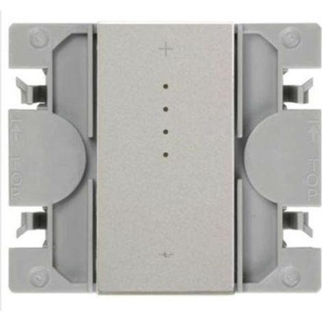 SIMON 270  Interruptor regulable iO CF 3H iO con tecla estrecha aluminio 21001321-093
