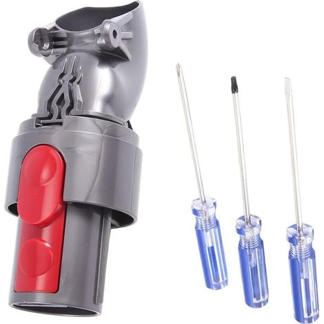 1 connecteur de tête d'aspiration à entraînement direct pour aspirateurs Dyson V8 V10 SV10 SV12, connecteur accessoire de remplacement avec 3 tournevis (1/5)