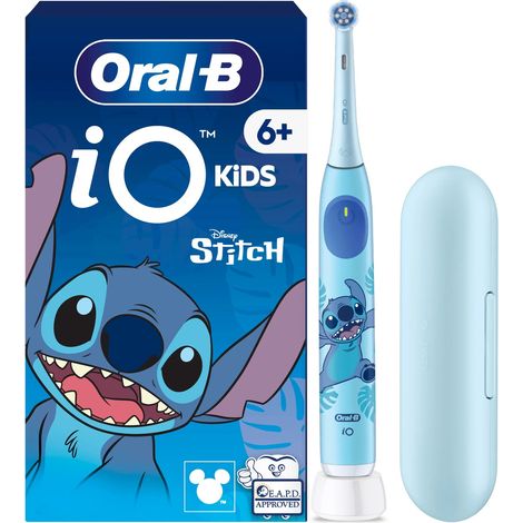 Oral-B iO Kids Disney Stitch with Travel Case Kind Rotierende Zahnbürste Blau (1/2)