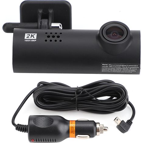 Caméra de Tableau de Bord WiFi 170° Grand Angle avec Capteur G et Vision Nocturne HD pour Voiture (1/5)