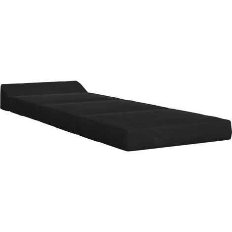 Divano Letto  Sofa bed Pieghevole Nero 200 x 70 x 10 cm Velluto (1/5)