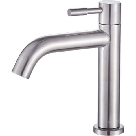 Robinet De Cuisine - Eau Froide - Lavabo Salle De Bain - Acier Inoxydable 304 - Trou D'Installation 32 À 40 Mm - 1 Pièce (1/4)