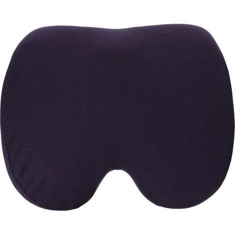Coussin de siège bureau en mousse à mémoire forme bleue