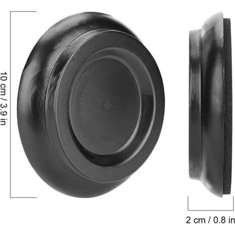 Patins De Piano - Hêtre Massif Et EVA - Diamètre 10 Cm Épaisseur 2 Cm - Pour Piano Droit - Lot De 4 (1/5)