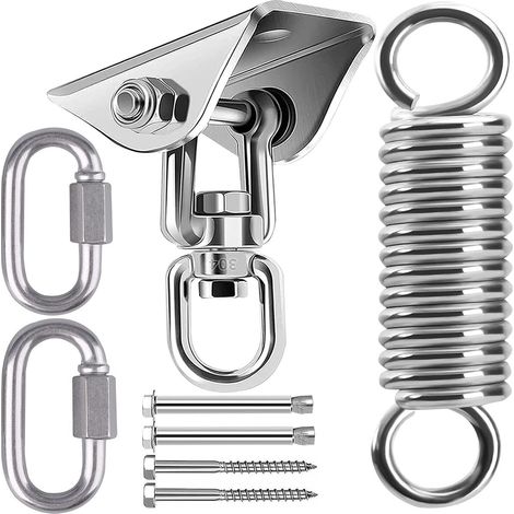 Gancho De Techo - Acero Inoxidable - Rotación 360° - Capacidad 450 Kg - Para Hamaca Yoga Y Saco De Boxeo - 1 Unidad (1/5)