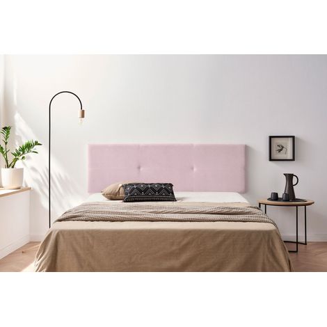Cabecero Tapizado ALMA Acualine 130x50x5 cm - ROSA CLARO - Moonia (1/5)