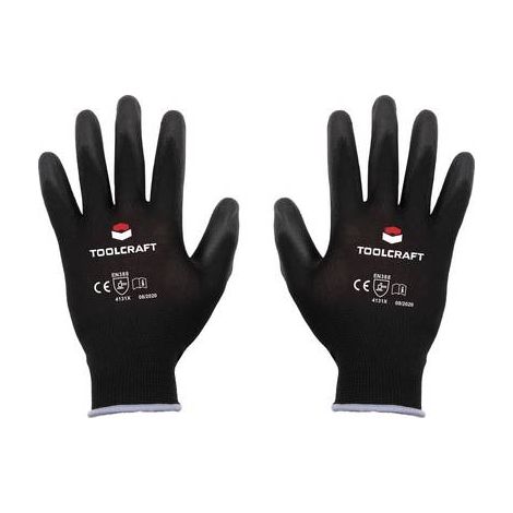 GANTS DE TRAVAIL TAILLE: 7 TOOLCRAFT TO-5621541 POLYESTER, POLYURÉTHANE EN 388 CAT II 1 PAIRE(S) (1/3)