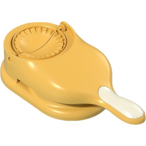 Machine à raviolis manuelle en PP, moule à raviolis, outil de bricolage pour la cuisine à domicile, jaune (1/5)