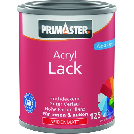 Primaster Acryl Lack enzianblau seidenmatt 125 ml