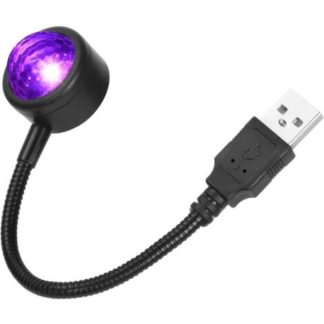 USB-Dachlampe für Auto, Mini-romantische USB-LED-Auto-Innenbeleuchtung mit 4 Farben und 9 einstellbaren Modi, Plug-and-Play-USB-Lampe für Atmosphärendekorationen/Auto/Zuhause/Party